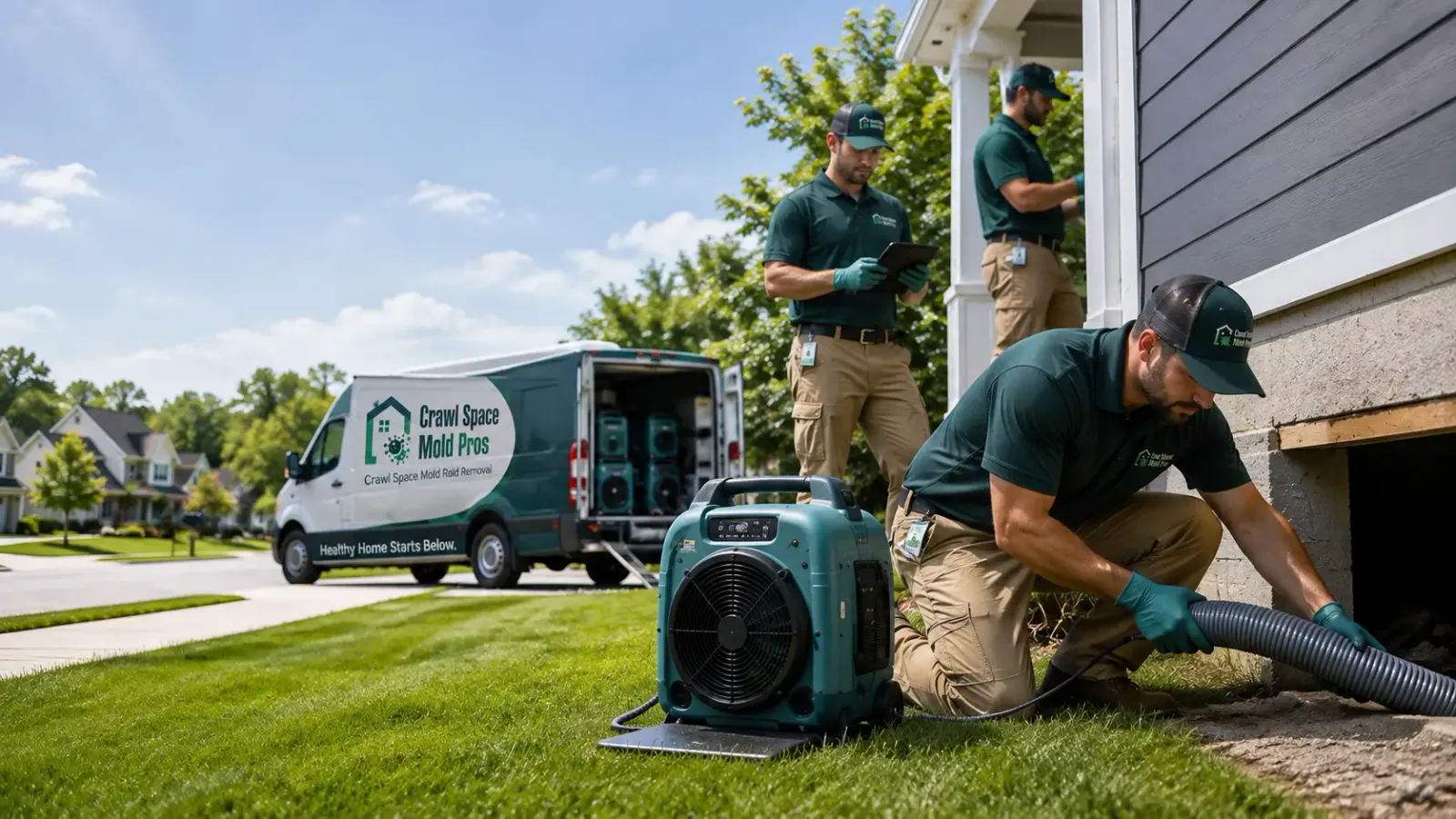 Crawl Space Mold Removal in Sullivan, OH